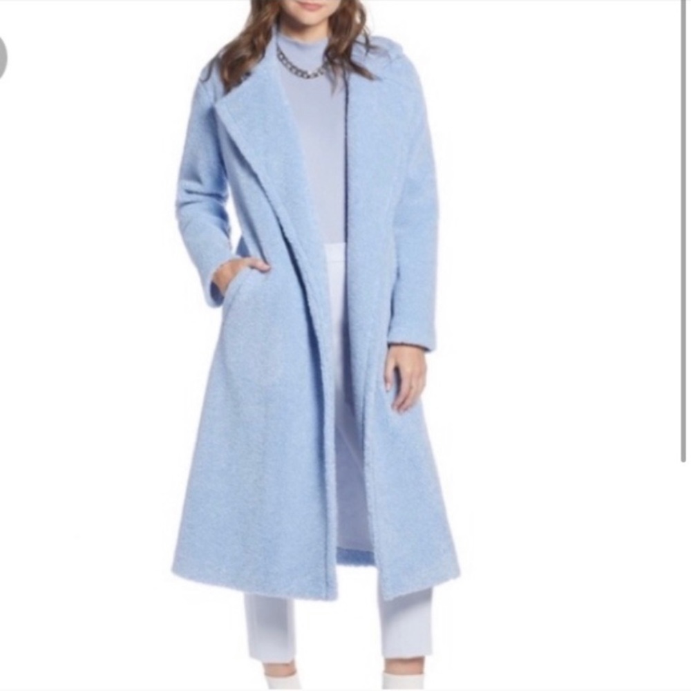 Something Navy Collection Blue Teddy Coat